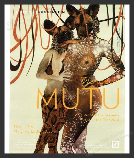 2010 Wangechi Mutu Berlin Art Gallery Show Print Advertisement Ad