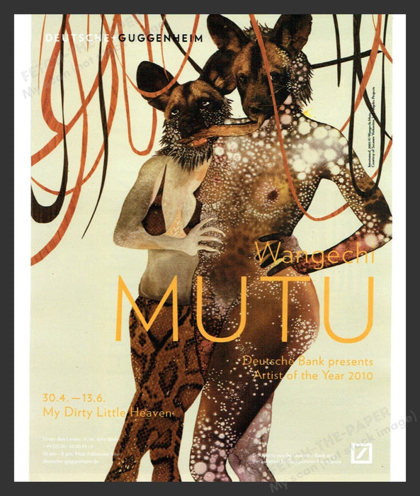 2010 Wangechi Mutu Berlin Art Gallery Show Print Advertisement Ad