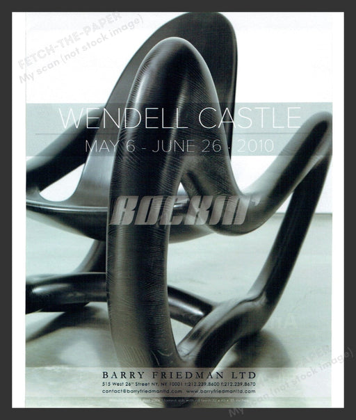 2010 Wendell Castle NYC Art Gallery Show Print Advertisement Ad