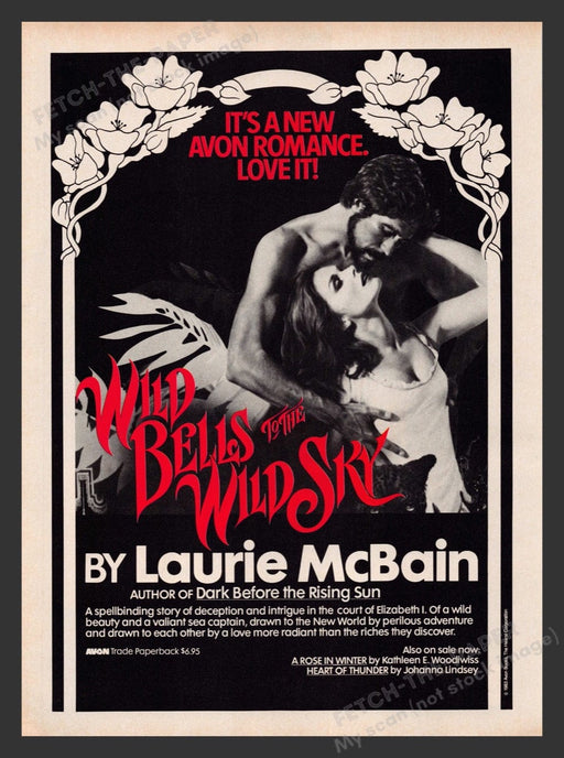 1983 "Wild Bells to the Wild Sky" by Laurie McBain Print Advertisement Ad