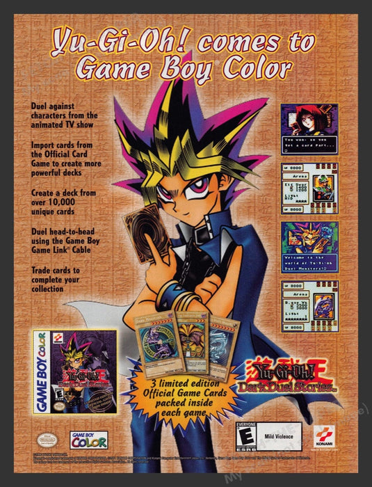 2002 Yu-Gi-Oh!: Dark Duel Stories Video Game Print Advertisement
