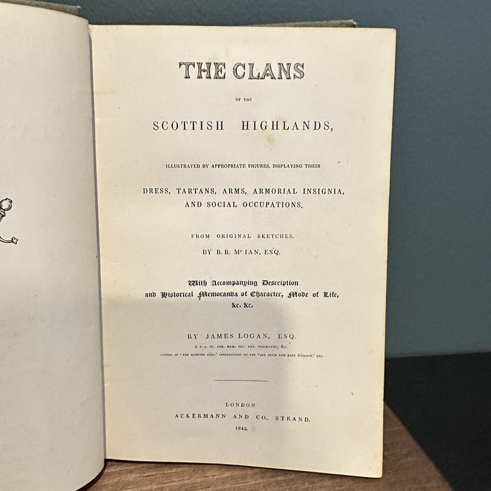 1899 McIan's Costumes Clans of Scotland James Logan Glasgow