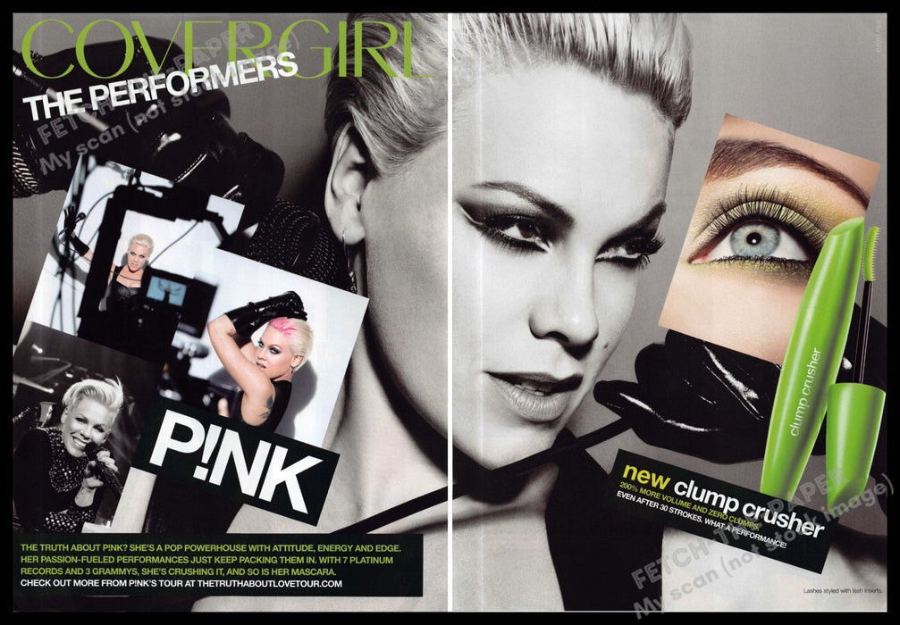 Cover Girl 2010s Print Advertisement (2 page) 2013 Pink Singer "The Performers"