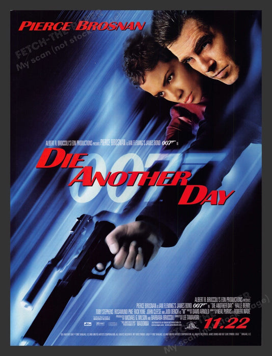 007 Die Another Day 2002 Print Advertisement Ad - Pierce Brosnan & Halle Berry
