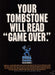 1995 Print Advertisement Sega Channel "Game Over" Tombstone A539 Fetch-the-Paper