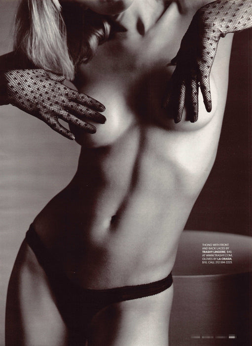 2001 Risqué Magazine Photo Collection Fishnet Stockings Print Advertisement Ad Risque Magazine Photo Collection