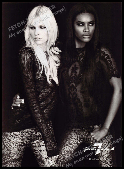 7 for all mankind 2010s Print Advertisement 2013 Lipman Aline Weber Sharam Diniz 7 for all mankind