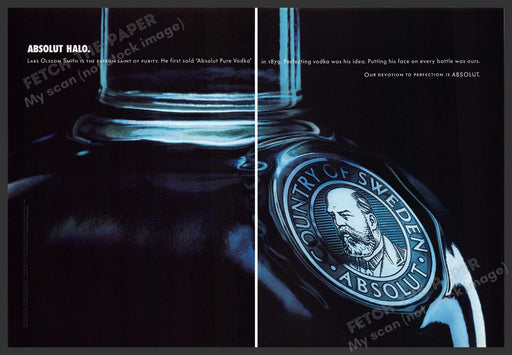 Absolut Halo 2000s Print Advertisement (2 pages) 2003 Absolut