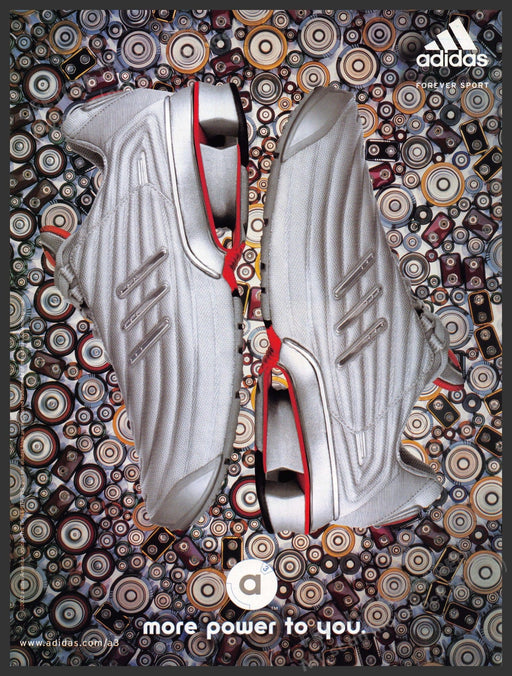 Adidas a3 2000s Print Advertisement 2002 "More power to you" Fetch-the-Paper