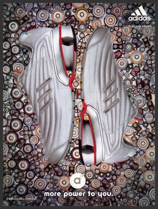 Adidas a3 2000s Print Advertisement 2002 "More power to you" Fetch-the-Paper