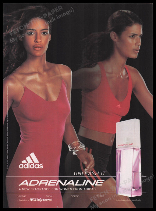 Adidas Adrenaline Fragrance 2000s Print Advertisement Ad 2004 "Unleash it" Fetch the Paper!