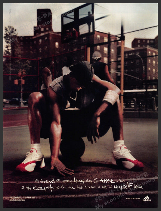 Adidas The Comeback 2000s Print Advertisement 2003 Street Basketball Court Fetch-the-Paper