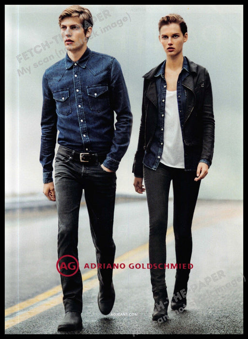 Adriano Goldschmied 2010s Magazine Print Advertisement 2013 Giedre Dukauskaite Adriano Goldschmied