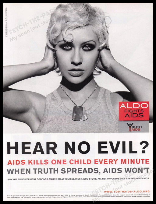 Aids 2000s Print Advertisement Ad 2005 Fetch the Paper!