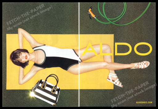 Aldo 2010s Print Advertisement (2 pages) 2013 Legs Grass Summer Shoes Suit Aldo