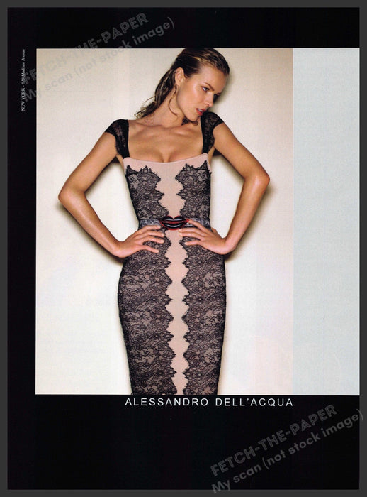 Alessandro Dell'Acqua 2000s Magazine Print Advertisement 2006 Fashion Curves Alessandro Dell'Acqua