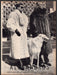 Alex Andros Furs 1980s Print Advertisement 1986 Borzoi Dog Fetch-the-Paper