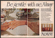 Almay Cosmetic Control System 1970s Print Advertisement (2 page) 1979 Hands Fetch-the-Paper