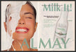 Almay Milk Plus 2000s Print Advertisement (2 page) 2001 Poured Face Moisturizer Fetch-the-Paper