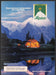 Alpine Menthol Cigarettes 1980s Print Advertisement 1989 Mountains Tent Lake Alpine Menthol