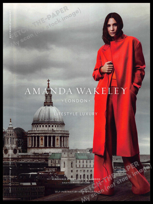 Amanda Wakeley 2010s Magazine Print Ad 2015 Astrid Munoz London Albemarle Street Amanda Wakeley