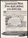 American Airlines Tour Warranty 1970s Magazine Print Ad 1976 West American Airlines