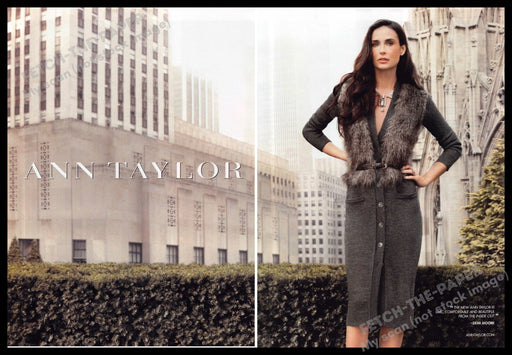 Ann Taylor 2010s Print Advertisement (2 page) 2011 Demi Moore City Fashion Ann Taylor