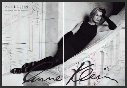 Anne Klein 2000s Print Ad (2 pgs) 2006 Legs All Black Staircase Anne Klein