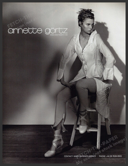 Annette Gortz Clothing 2000s Print Advertisement Ad 2009 Legs Fetch-the-Paper