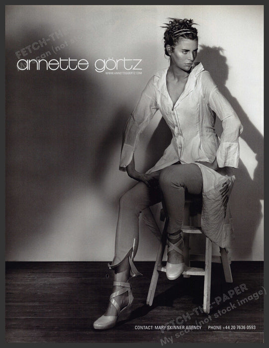 Annette Gortz Clothing 2000s Print Advertisement Ad 2009 Legs Fetch-the-Paper
