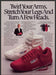 Autry Shoes 1980s Print Advertisement 1986 "Turn a few heads" Fetch-the-Paper