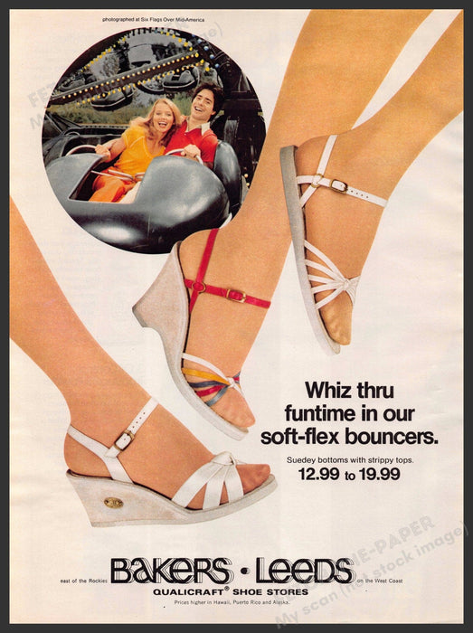 Bakers Leeds 1980s Print Advertisement 1981 Legs Soft-flex Bouncers Bakers Leeds