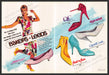 Bakers Leeds 1980s Print Advertisement (2 pg) 1986 Working Woman Office Meeting Fetch-the-Paper