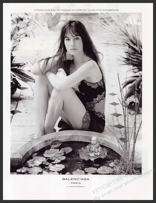 Balenciaga Paris Charlotte Gainsbourg 2010s Print Advertisement Ad 2010 Legs Fetch-the-Paper