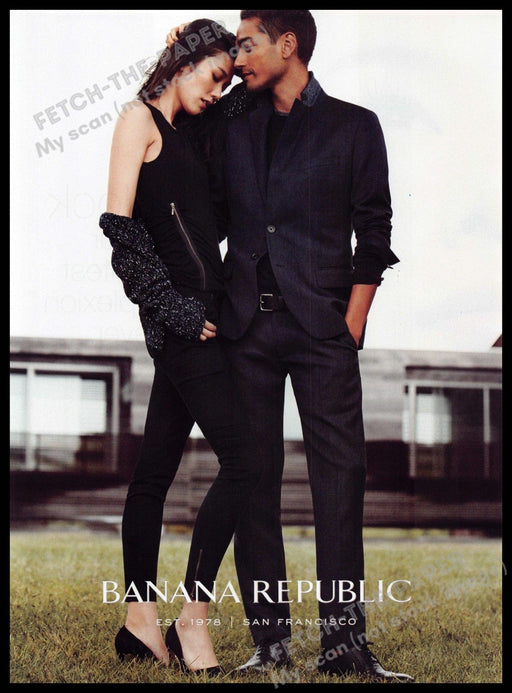 Banana Republic 2010s Magazine Print Ad 2014 Tao Okamoto & Tenzin Wild Banana Republic