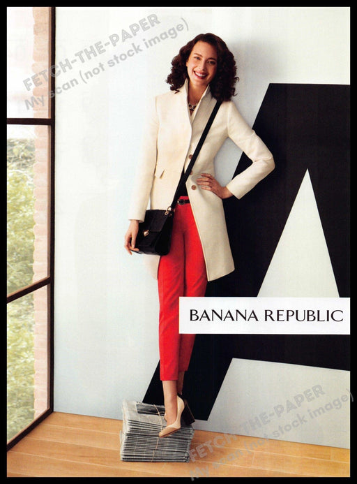 Banana Republic 2010s Magazine Print Advertisement 2012 Legs Standing Newspaper Banana Republic