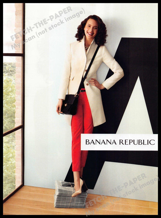 Banana Republic 2010s Magazine Print Advertisement 2012 Legs Standing Newspaper Banana Republic