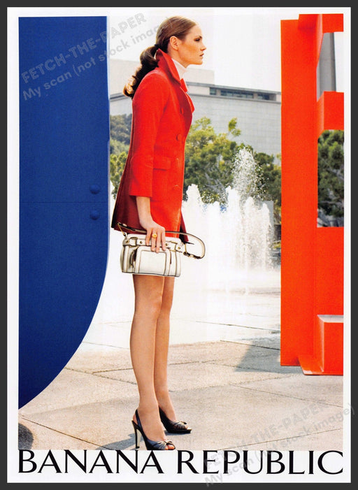 Banana Republic Fashion 2000s Print Advertisement 2008 Legs Angry Lady Fetch-the-Paper