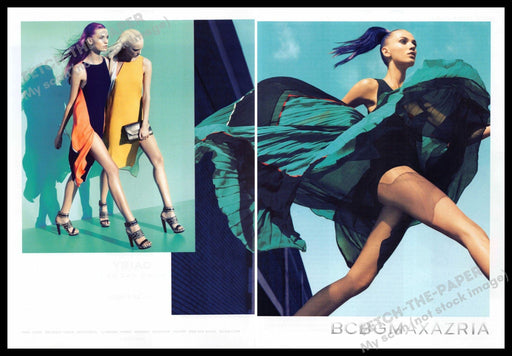 BCBG Max Azria 2010s Print Advertisement (2 page) 2012 Legs Jumping Friends BCBG Max Azria