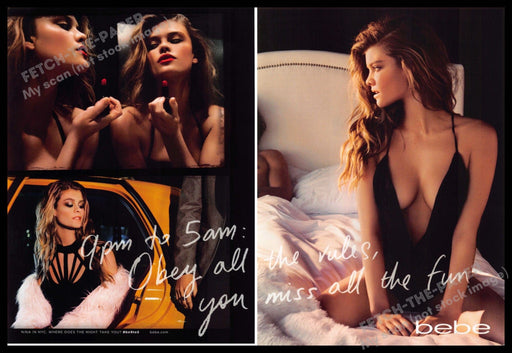 bebe 2010s Print Advertisement (2 pages) 2013 Barbara Fialho Sexy Bed Taxi bebe