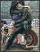 Belstaff Black Prince 2000s Print Advertisement 2005 Leather Couple Kissing Fetch-the-Paper