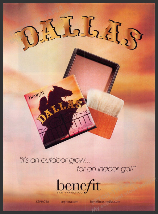 Benefit Cosmetics Dallas 2000s Print Advertisement Ad 2006 Fetch the Paper!