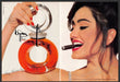 Bijan 1990s Print Advertisement Ad 1993 Model Smoking Cigar Bijan