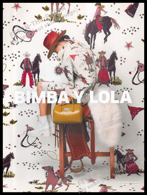 Bimbay Lola 2010s Magazine Print Ad 2015 "Buffalo Bill" Bimbay Lola