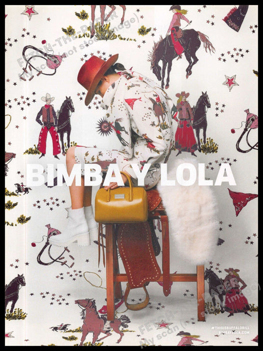 Bimbay Lola 2010s Magazine Print Ad 2015 "Buffalo Bill" Bimbay Lola
