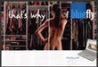 Bluefly Clothing Online 2000s Print Advertisement (2 pages) 2005 Bare Back Fetch-the-Paper