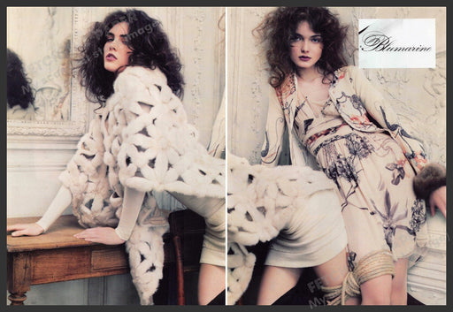 Blumarine Fashion 2000s Print Ad (2 pgs) 2006 Rope Legs Girls Blumarine
