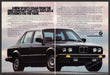 BMW 325i Car 1980s Print Advertisement (2 Page) Ad 1987 Sports Sedan Fetch-the-Paper