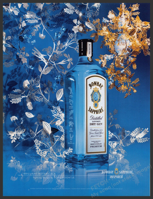 Bombay Sapphire Tord Boontje Brilliant Botanicals 2000s Print Advertisement 2005 Fetch-the-Paper