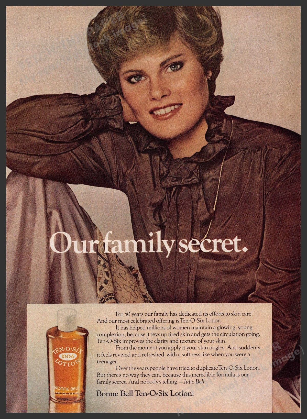 Bonne Bell Ten-O-Six Lotion 1970s Print Ad — Fetch-the-Paper